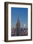 Usa, New York, Midtown and Lower Manhattan, Empire State Building and Freedom Tower-Alan Copson-Framed Photographic Print