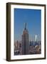 Usa, New York, Midtown and Lower Manhattan, Empire State Building and Freedom Tower-Alan Copson-Framed Photographic Print