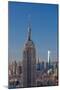 Usa, New York, Midtown and Lower Manhattan, Empire State Building and Freedom Tower-Alan Copson-Mounted Photographic Print