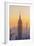 Usa, New York, Midtown and Lower Manhattan, Empire State Building and Freedom Tower-Alan Copson-Framed Photographic Print