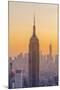 Usa, New York, Midtown and Lower Manhattan, Empire State Building and Freedom Tower-Alan Copson-Mounted Photographic Print