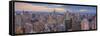 Usa, New York, Midtown and Lower Manhattan, Empire State Building-Alan Copson-Framed Stretched Canvas