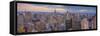 Usa, New York, Midtown and Lower Manhattan, Empire State Building-Alan Copson-Framed Stretched Canvas