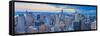 Usa, New York, Midtown and Lower Manhattan, Empire State Building-Alan Copson-Framed Stretched Canvas