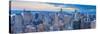 Usa, New York, Midtown and Lower Manhattan, Empire State Building-Alan Copson-Stretched Canvas