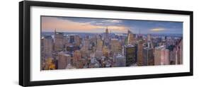 Usa, New York, Midtown and Lower Manhattan, Empire State Building-Alan Copson-Framed Photographic Print