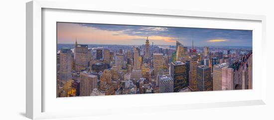 Usa, New York, Midtown and Lower Manhattan, Empire State Building-Alan Copson-Framed Photographic Print