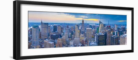 Usa, New York, Midtown and Lower Manhattan, Empire State Building-Alan Copson-Framed Photographic Print