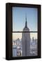 Usa, New York, Midtown, Empire State Building-Alan Copson-Framed Stretched Canvas