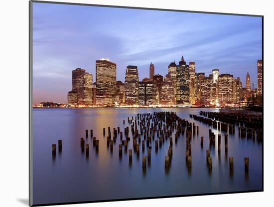 USA, New York, Morning View of the Skyscrapers of Downtown Manhattan from the Brooklyn Heights Neig-Gavin Hellier-Mounted Photographic Print
