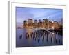 USA, New York, Morning View of the Skyscrapers of Downtown Manhattan from the Brooklyn Heights Neig-Gavin Hellier-Framed Photographic Print