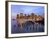 USA, New York, Morning View of the Skyscrapers of Downtown Manhattan from the Brooklyn Heights Neig-Gavin Hellier-Framed Photographic Print
