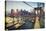 Usa, New York, New York City, Brooklyn Bridge-Michele Falzone-Stretched Canvas
