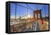 Usa, New York, New York City, Brooklyn Bridge-Michele Falzone-Framed Stretched Canvas