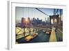 Usa, New York, New York City, Brooklyn Bridge-Michele Falzone-Framed Photographic Print