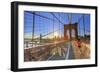 Usa, New York, New York City, Brooklyn Bridge-Michele Falzone-Framed Photographic Print