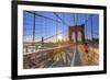 Usa, New York, New York City, Brooklyn Bridge-Michele Falzone-Framed Photographic Print