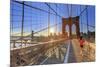 Usa, New York, New York City, Brooklyn Bridge-Michele Falzone-Mounted Photographic Print