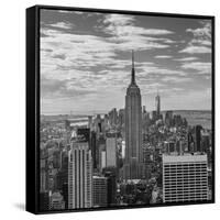 USA, New York, New York City, Elevated View of Midtown Manhattan from the 30 Rock Viewning Platform-Walter Bibikow-Framed Stretched Canvas