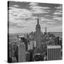 USA, New York, New York City, Elevated View of Midtown Manhattan from the 30 Rock Viewning Platform-Walter Bibikow-Stretched Canvas