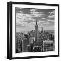 USA, New York, New York City, Elevated View of Midtown Manhattan from the 30 Rock Viewning Platform-Walter Bibikow-Framed Photographic Print