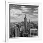 USA, New York, New York City, Elevated View of Midtown Manhattan from the 30 Rock Viewning Platform-Walter Bibikow-Framed Photographic Print