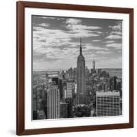 USA, New York, New York City, Elevated View of Midtown Manhattan from the 30 Rock Viewning Platform-Walter Bibikow-Framed Photographic Print