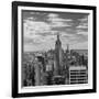 USA, New York, New York City, Elevated View of Midtown Manhattan from the 30 Rock Viewning Platform-Walter Bibikow-Framed Photographic Print