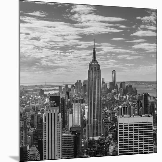 USA, New York, New York City, Elevated View of Midtown Manhattan from the 30 Rock Viewning Platform-Walter Bibikow-Mounted Photographic Print