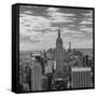 USA, New York, New York City, Elevated View of Midtown Manhattan from the 30 Rock Viewning Platform-Walter Bibikow-Framed Stretched Canvas