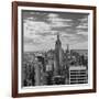 USA, New York, New York City, Elevated View of Midtown Manhattan from the 30 Rock Viewning Platform-Walter Bibikow-Framed Photographic Print