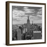 USA, New York, New York City, Elevated View of Midtown Manhattan from the 30 Rock Viewning Platform-Walter Bibikow-Framed Photographic Print