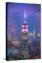 Usa, New York, New York City, Empire State Building and Midtown Manhattan Skyline-Michele Falzone-Stretched Canvas