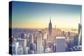 Usa, New York, New York City, Empire State Building and Midtown Manhattan Skyline-Michele Falzone-Stretched Canvas