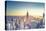 Usa, New York, New York City, Empire State Building and Midtown Manhattan Skyline-Michele Falzone-Stretched Canvas