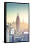 Usa, New York, New York City, Empire State Building and Midtown Manhattan Skyline-Michele Falzone-Framed Stretched Canvas