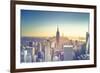 Usa, New York, New York City, Empire State Building and Midtown Manhattan Skyline-Michele Falzone-Framed Photographic Print