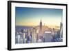 Usa, New York, New York City, Empire State Building and Midtown Manhattan Skyline-Michele Falzone-Framed Photographic Print