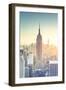 Usa, New York, New York City, Empire State Building and Midtown Manhattan Skyline-Michele Falzone-Framed Photographic Print