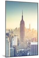 Usa, New York, New York City, Empire State Building and Midtown Manhattan Skyline-Michele Falzone-Mounted Photographic Print