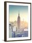 Usa, New York, New York City, Empire State Building and Midtown Manhattan Skyline-Michele Falzone-Framed Photographic Print