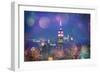 Usa, New York, New York City, Empire State Building and Midtown Manhattan Skyline-Michele Falzone-Framed Photographic Print