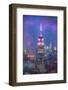 Usa, New York, New York City, Empire State Building and Midtown Manhattan Skyline-Michele Falzone-Framed Photographic Print