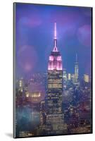 Usa, New York, New York City, Empire State Building and Midtown Manhattan Skyline-Michele Falzone-Mounted Photographic Print