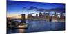 Usa, New York, New York City, Lower Manhattan and Brookly Bridge-Michele Falzone-Mounted Photographic Print