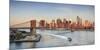 Usa, New York, New York City, Lower Manhattan and Brooklyn Bridge-Michele Falzone-Mounted Photographic Print