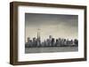 USA, New York, New York City, Lower Manhattan and Freedom Tower, Dusk-Walter Bibikow-Framed Photographic Print