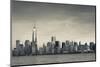 USA, New York, New York City, Lower Manhattan and Freedom Tower, Dusk-Walter Bibikow-Mounted Photographic Print