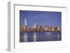 USA, New York, New York City, Lower Manhattan and Freedom Tower, Dusk-Walter Bibikow-Framed Photographic Print