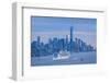 USA, New York, New York City, Lower Manhattan and Freedom Tower from Weehawken, New Jersey-Walter Bibikow-Framed Photographic Print